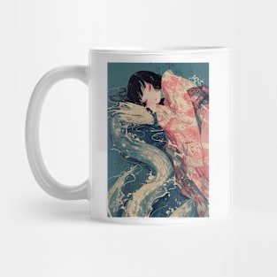 Geisha dragon in water 7204 Mug